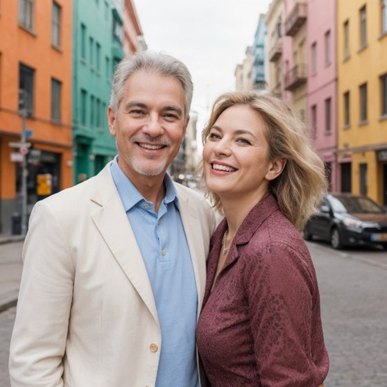 vieux couple heureux